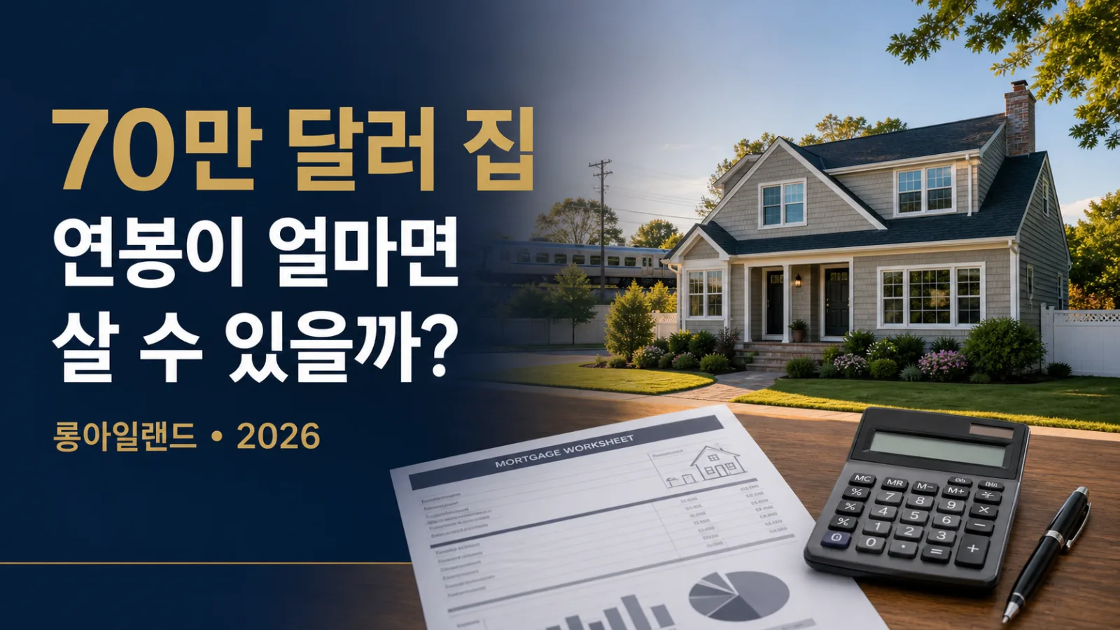 롱아일랜드 70만 달러 집 구매에 필요한 연봉